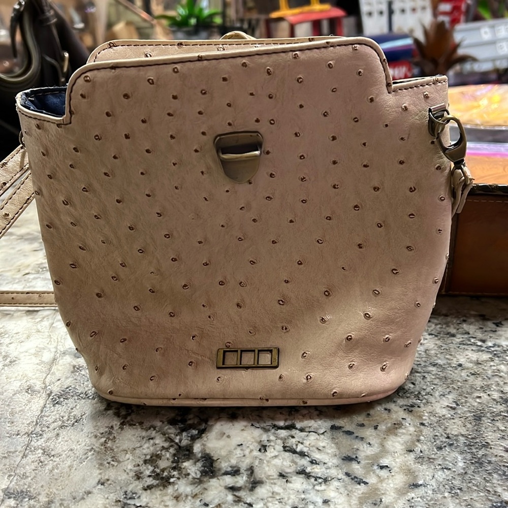 MSK purse. Fake leather ostrich